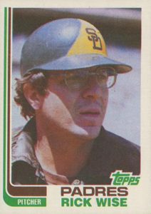 Rick Wise 1982 baseball card