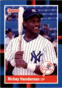 Rickey Henderson 1988 baseball card