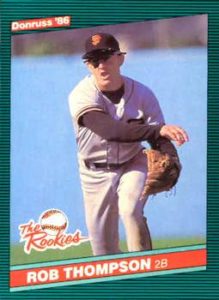 Robby Thompson 1986 baseball card