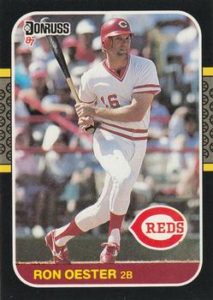 Ron Oester 1987 baseball card