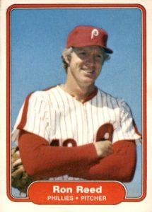 Ron Reed 1982 Fleer baseball card