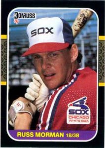 Russ Morman 1987 baseball card
