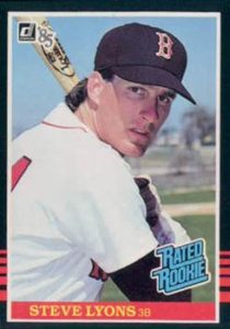 Steve Lyons 1985 baseball card
