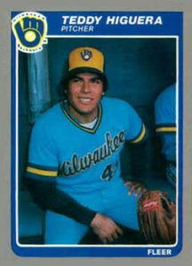 Teddy Higuera 1985 baseball card