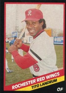 Tito Landrum 1988 minor league baseball card