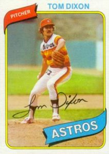 Tom Dixon 1980 Topps Baseball Card