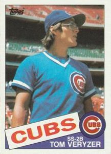 Tom Veryzer 1985 Topps Baseball Card