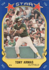 Tony Armas 1981 baseball card
