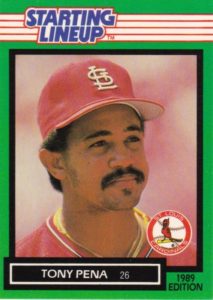 Tony Pena 1989 baseball card