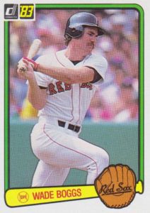 Wade Boggs 1983 baseball card