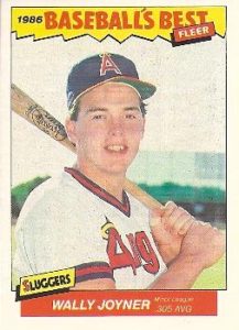 Wally Joyner 1986 baseball card