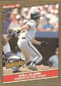 Will Clark 1986 baseball card