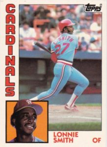 lonnie smith 1984 baseball card