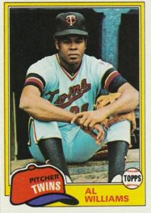 Al Williams 1981 baseball card