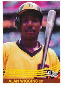 Alan Wiggins 1984 baseball card