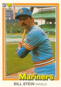 Bill Stein 1981 baseball card