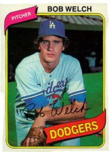 Bob Welch 1980 baseball card