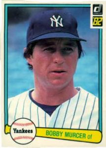 Bobby Murcer 1982 baseball card - 1980s Baseball