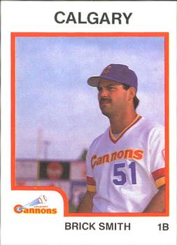 Brick Smith 1987 baseball card