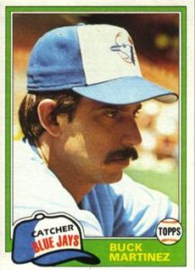 Buck Martinez 1981 baseball card