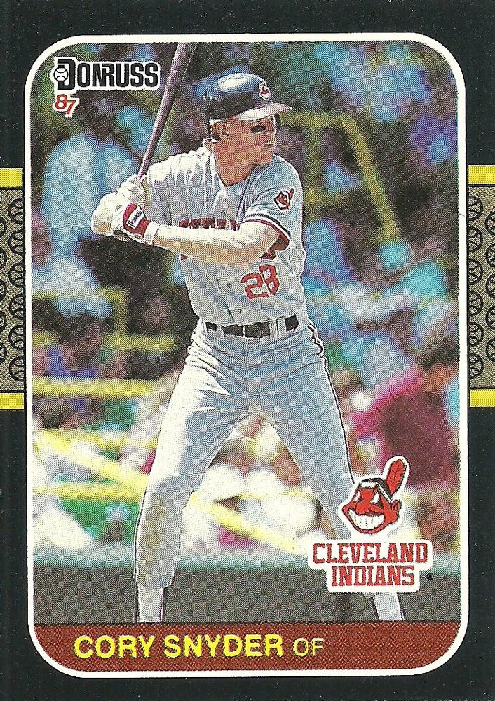 Cory Snyder 1987 baseball cards 1987 baseball card