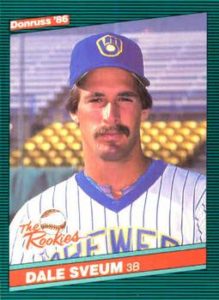 Dale Sveum 1986 baseball card
