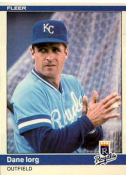 Dane Iorg 1984 baseball card