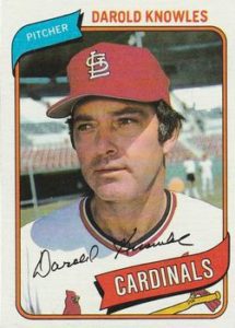 Darold Knowles 1980 baseball card