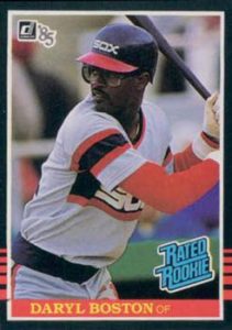 Daryl Boston 1985 baseball card
