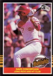 Dave Concepcion 1985 baseball card