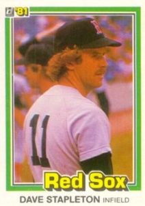 Dave Stapleton 1981 baseball card