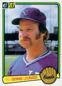 Dennis Leonard 1983 baseball card