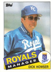 Dick Howser 1985 baseball card