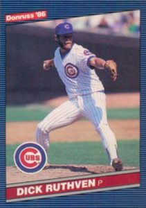 Dick Ruthven 1986 baseball card