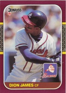 Dion James 1987 baseball card