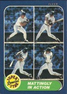 Don Mattingly 1986 baseball card