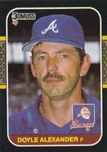 Doyle Alexander 1987 baseball card