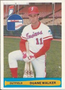 Duane Walker 1982 baseball card