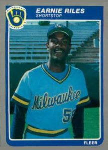 Ernie Riles 1985 baseball card