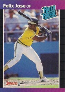 Felix Jose 1989 baseball card
