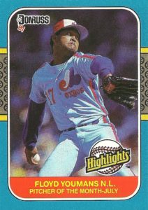 Floyd Youmans 1987 baseball card
