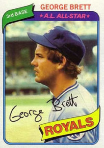 George Brett 1980 baseball card