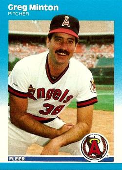 Greg Minton 1987 baseball card - 1980s Baseball