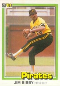 Jim Bibby 1981 baseball card