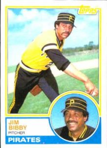 Jim Bibby 1983 baseball card
