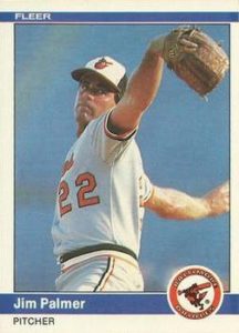 Jim Palmer 1984 baseball card