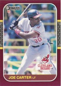 Joe Carter 1987 baseball card
