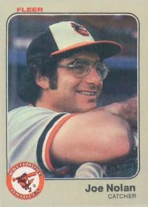 Joe Nolan 1983 baseball card