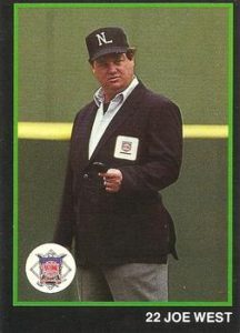 Joe West baseball card