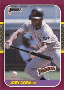 Joey Cora 1987 baseball card